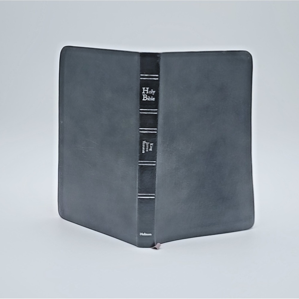 Vintage King James Version Holy Bible Ultrathin Reference Genuine Leather Index